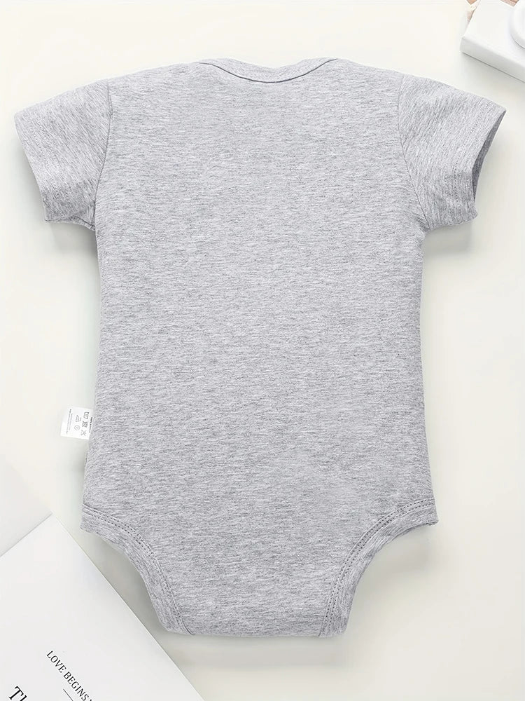 Das eine geht nicht ohne das andere Zwillingsbaby-Jungen-Kleidung Bodys mit süßem Aufdruck Mode Neugeborenen-Strampelanzug Sommer Ropa De Bebe Niña