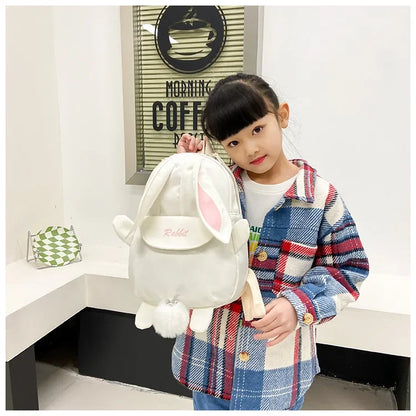 New Fashion Children School Bags Bunny Portable Backpacks Kids Travel Rucksacks Cute Boys and Girls School Book Backpack 20L