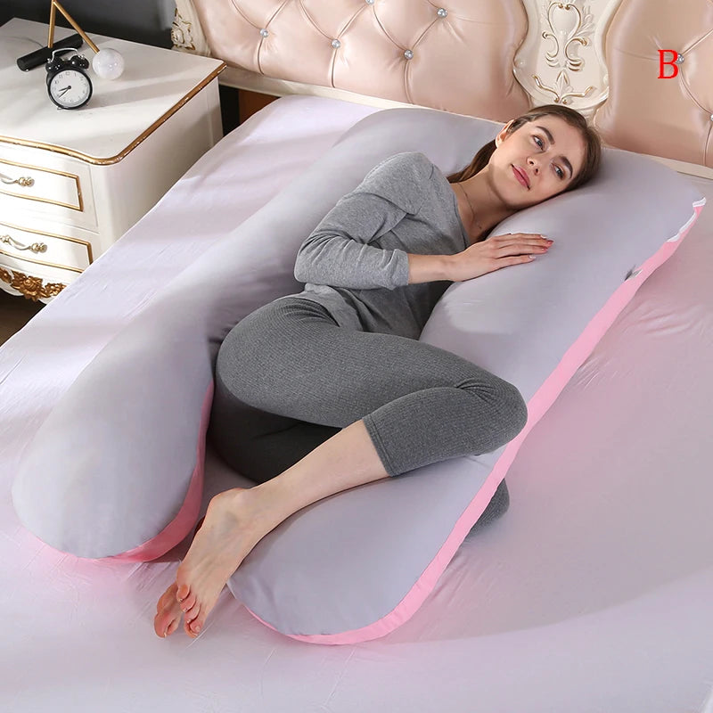 Washable Pillow Cover for Full Body Maternity Pregnancy U Shape Pillow