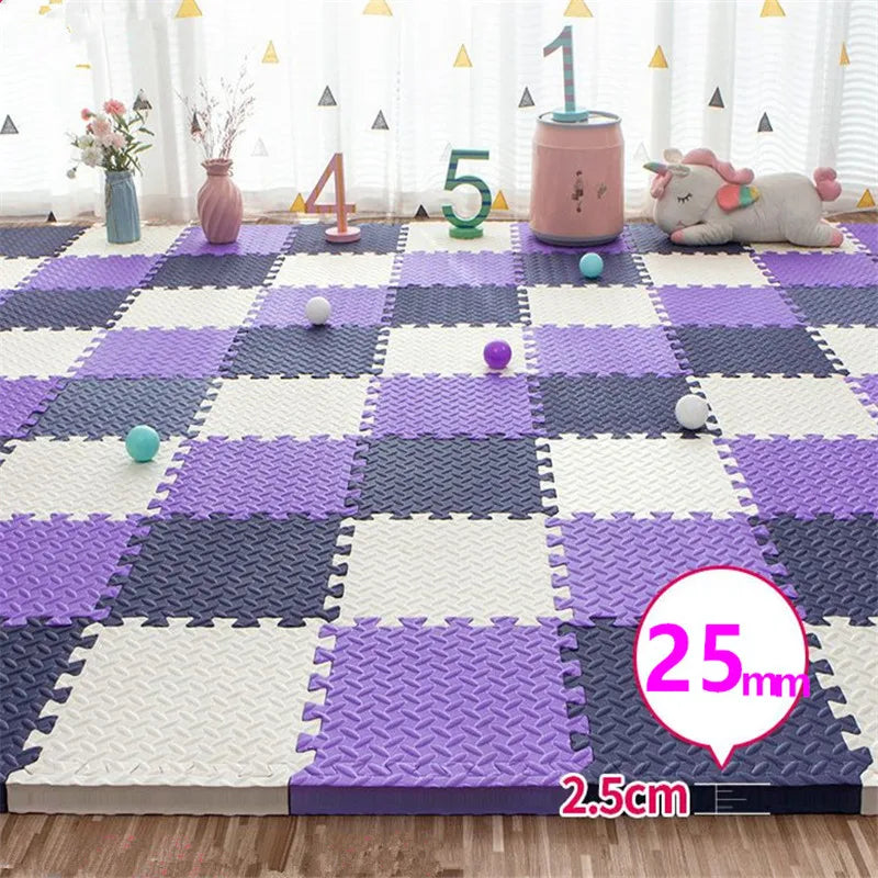 8PCS Tatame Gyms & Playmats Baby Floor Mat Floor Noise Tatamis for Babies Sound Deadening Mat Puzzle Mat Baby Play Gym Mat