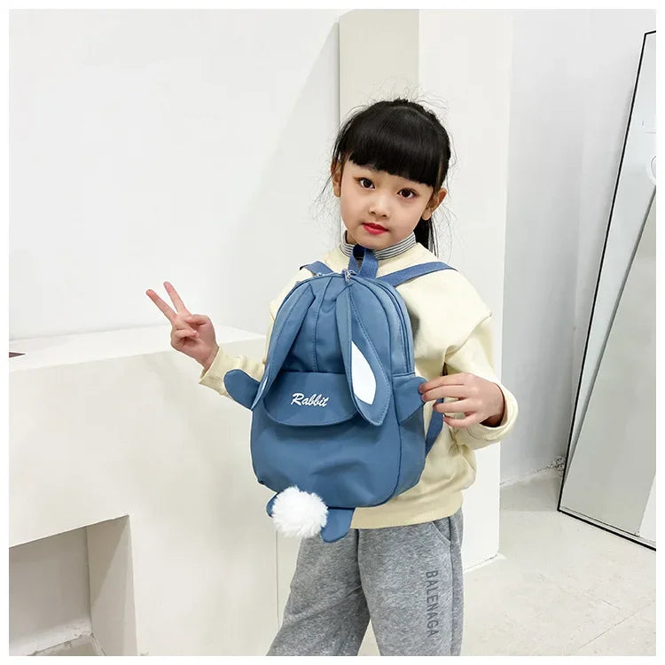 New Fashion Children School Bags Bunny Portable Backpacks Kids Travel Rucksacks Cute Boys and Girls School Book Backpack 20L