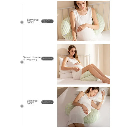 Multifunctional U-Shape Pregnancy Pillows Soft Side Sleeping Body Cushion for Pregnant Women Solid Nursing Pillow