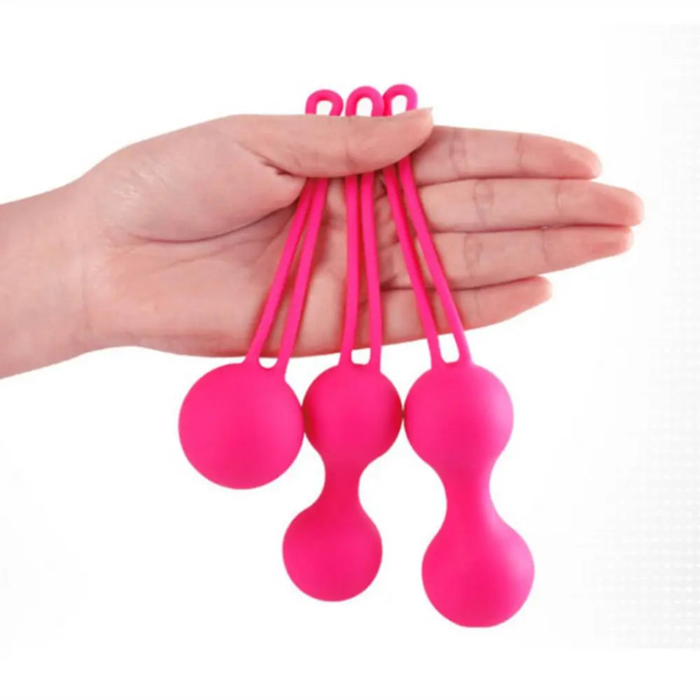 Pelvic Floor Strengthening Device Silicone Muscles Tightening Training Kit Massage Ball 3Pcs Pelvic Muscle Exerciser Pelvic