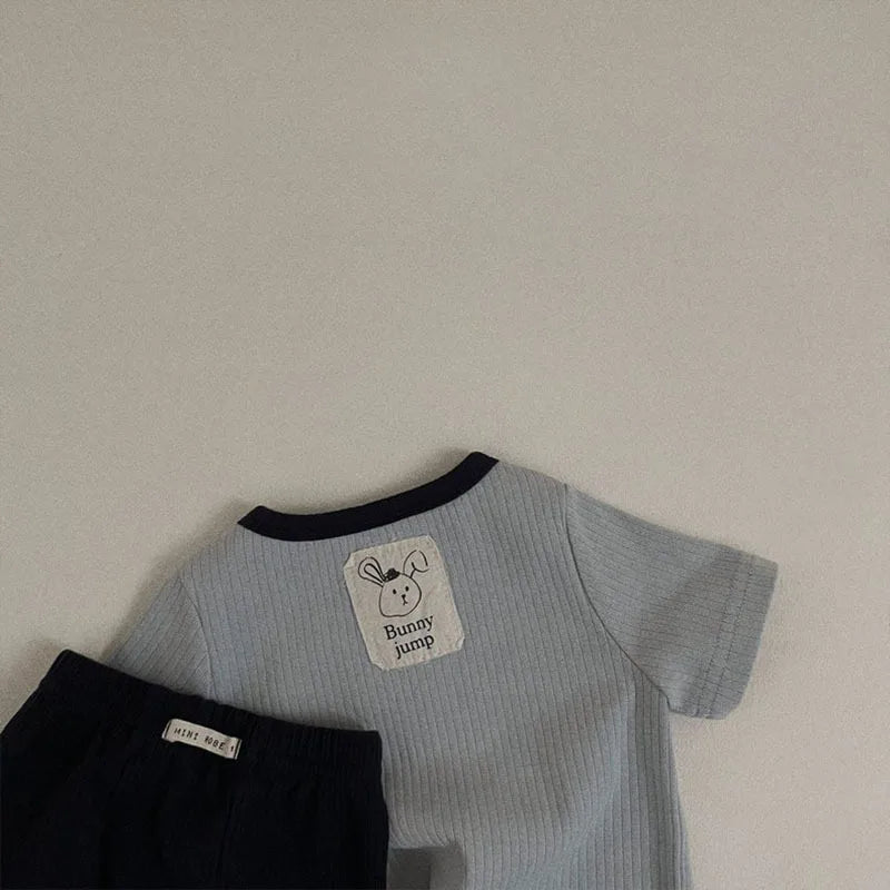 2024 Korea Stil Sommer babys Sets Kleinkind Mädchen Kleidung Jungen T-shirts Shorts 2Pcs Set Kleinkind Jungen Kleidung Baby kleidung Set