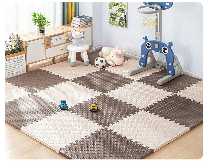 Tatame Gym für Babys Spielmatte Aktivitätenmatte für Babymatte 6-teiliges Spielmatten Spielzimmermatte Spielmatten Bodengeräuschmatte Puzzlematte