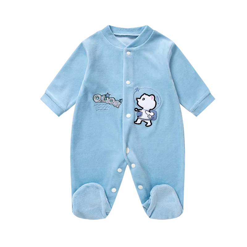 Neugeborenen Baby Kleidung Strampler Jungen Mädchen Bodys Baby Footies Homedress Pyjama Soild Overall 0-9 Monate Baby Kleinkind Nachtwäsche