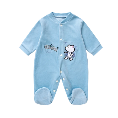 Newborn Baby Clothes Rompers Boys Girls Bodysuits Baby Footies Homedress Pajama Soild Jumpsuit 0-9 Months Baby Toddler Sleepwear