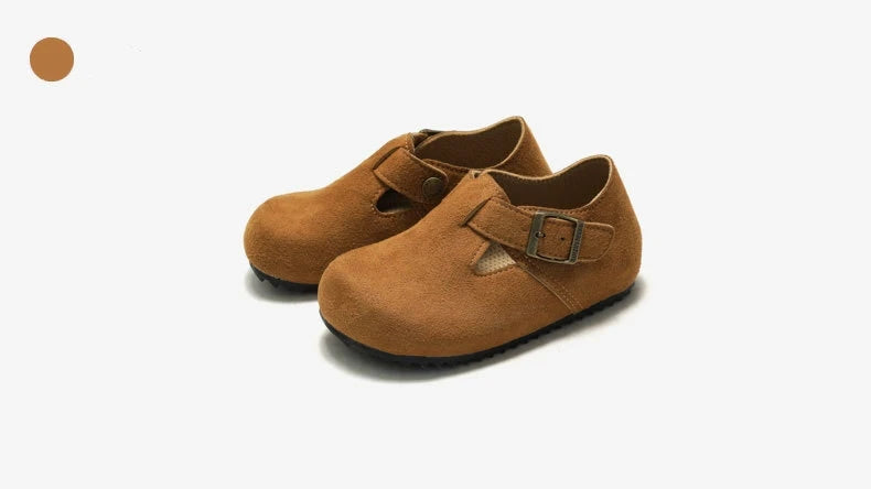 RUIZUSTOCK Fleece-Clogs für Kinder, elastische Baby-Plüsch-Hausschuhe für Jungen und Mädchen, Lauflernschuhe, warme Winter-Freizeitschuhe mit weicher Sohle