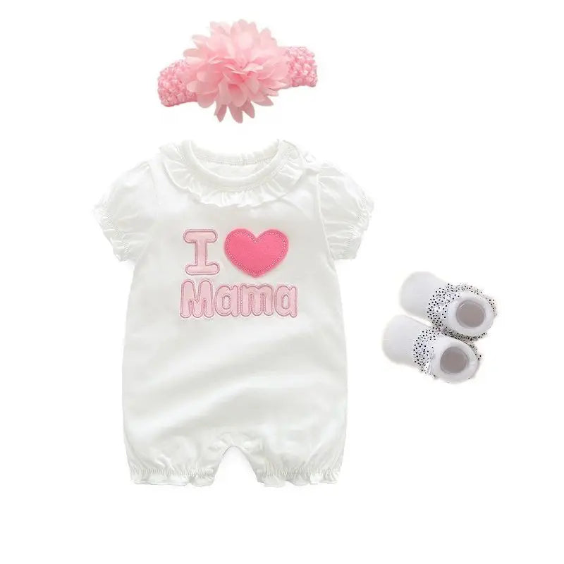 Newborn Baby summer bodysuit infant girls princess dress baby christening baptism gown party wedding 0-3 3-6 6-9 months bodysuit