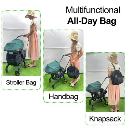 COLU KID® Autositz Aufbewahrungstasche Kinderwagen Zubehör Einkaufstasche Kompatibel mit Doona Kinderwagen Rucksack Schulter Reise