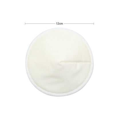 2 Pcs Organic Bamboo Viscose Nursing Breast Pads - Washable and Reusable Breastfeeding Pads