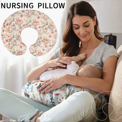 Maternity Breastfeeding Pillow Four Seasons Universal Soft Printed Infant Waist Support Cushion Pregnancy Women Feeding Pillows