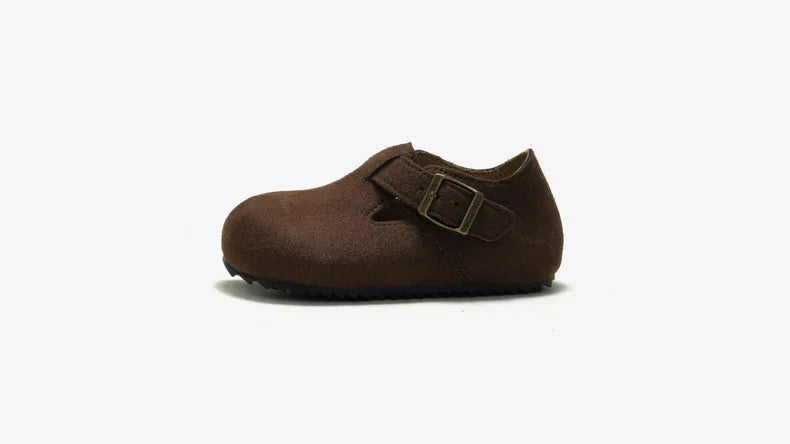 RUIZUSTOCK Fleece-Clogs für Kinder, elastische Baby-Plüsch-Hausschuhe für Jungen und Mädchen, Lauflernschuhe, warme Winter-Freizeitschuhe mit weicher Sohle