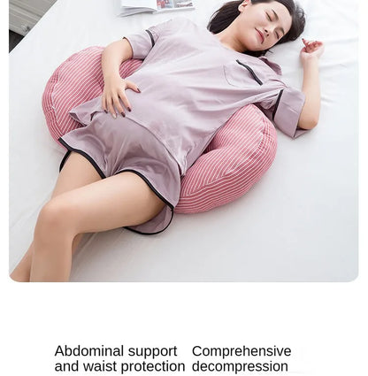 Multi-function U Shape Pregnant Women Sleeping Support Pillow Bamboo Fiber Cotton Side Sleepers Pregnancy Body Pillows For Mater