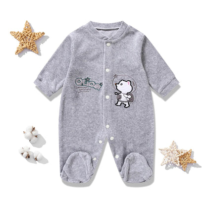 Newborn Baby Clothes Rompers Boys Girls Bodysuits Baby Footies Homedress Pajama Soild Jumpsuit 0-9 Months Baby Toddler Sleepwear