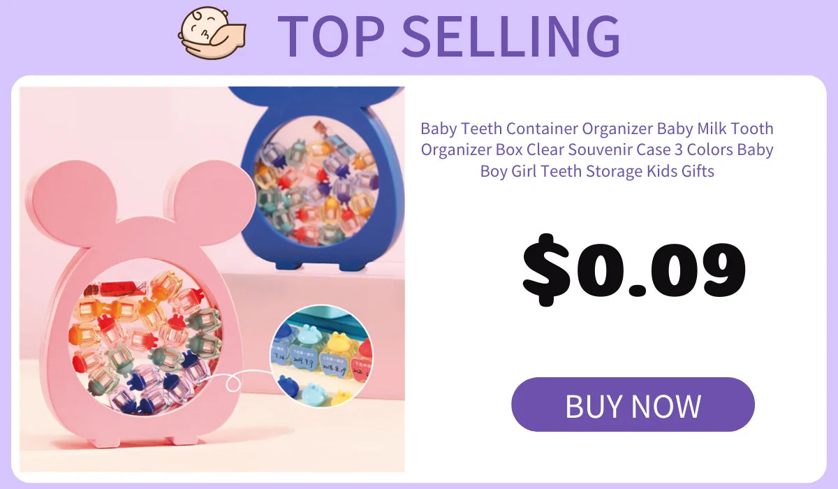 50Pcs Baby Tooth Box Tooth Shape Kids Milk Teeth Storage Boxes Child Baby Deciduous Tooth Organizer Container Newborn Gift Box