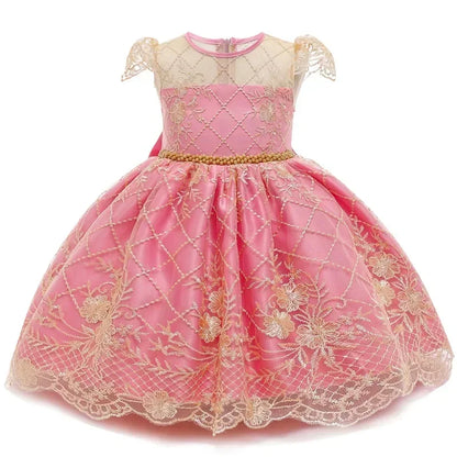 2024 Retro Neugeborenen Baby Mädchen Schneewittchen Prinzessin Kleid Backless Gericht Mädchen Geburtstag Hochzeiten Kleider Kinder Mädchen Party Kleid