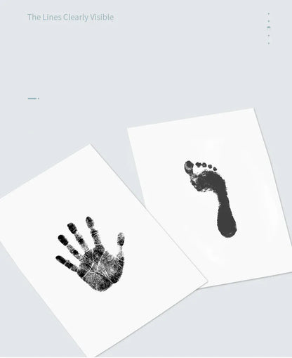 Newborn Baby DIY Hand And Footprint Kit Ink Pads Photo Frame Handprint Toddlers Souvenir Accessories Safe Clean Baby Shower Gift