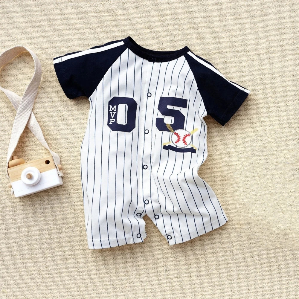 3-18M Summer Clothes for Baby girls Short Sleeve toddlers cute cotton rompers baby boy clothing print boutique clothes onesie