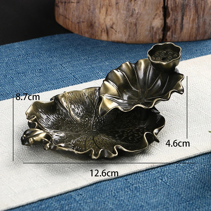 Leaf Tower Incense Ceramic Burner Fragrance Holder Backflow Censer Creative Aromatherapy Smoke Reflux Stick