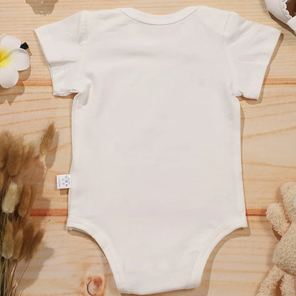 Das eine geht nicht ohne das andere Zwillingsbaby-Jungen-Kleidung Bodys mit süßem Aufdruck Mode Neugeborenen-Strampelanzug Sommer Ropa De Bebe Niña