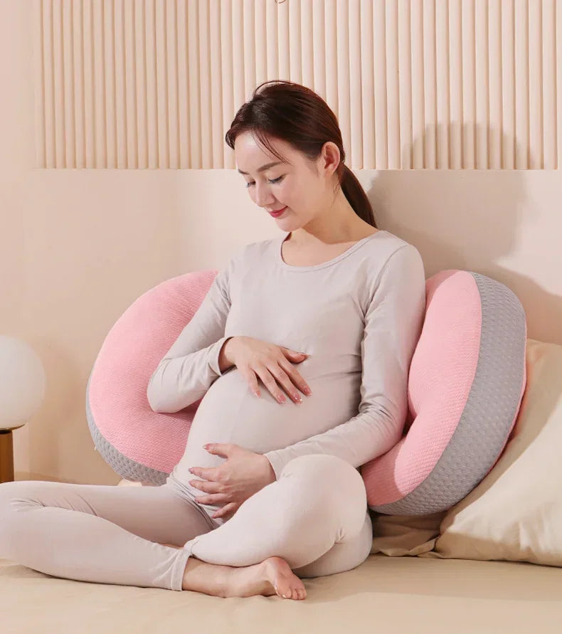 Pregnant Women Lumbar Pillow Four Seasons Universal Waist Support and Protection Side Sleep U-shaped Cushion Pregnancy Pillow