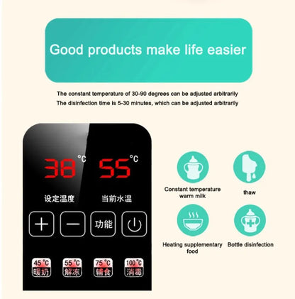 Multi-function Baby Nursing Bottle Heater Sterilizer Fast Breast Milk Bottle Warmer with Accurate Temperature Control