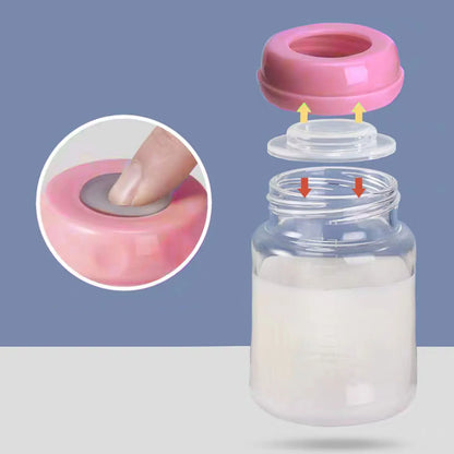 PP Baby Bottle, 125ml Refrigerated Bottle, Breastmilk Storage Bottle, Drop-proof and Leak-proof Wide-mouth Cup