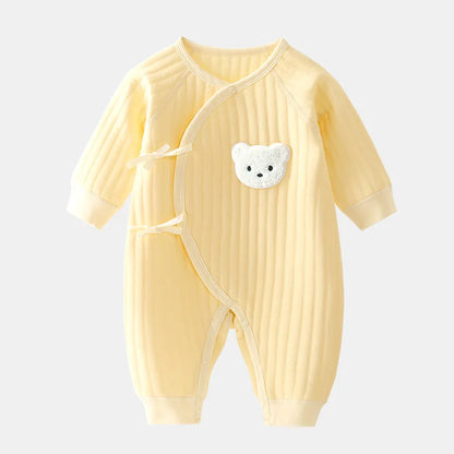 Jungen Mädchen Bodysuit Neugeborenen Onesie Kleidung Baumwolle Kleinkind Home Wear 0-6M Verdickte Frühlings- und Herbstkleidung