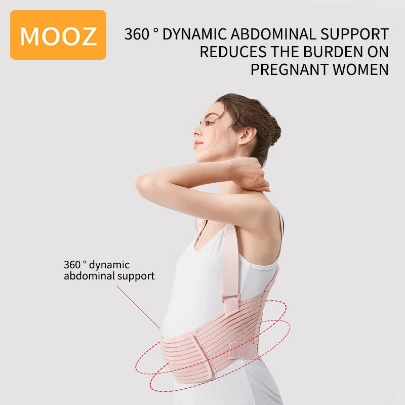 MOOZ Pregnant Women Support Belly Band Care for Pregnancy Breathable Adjustable Postpartum Girdle Pregnancy Products CDC018