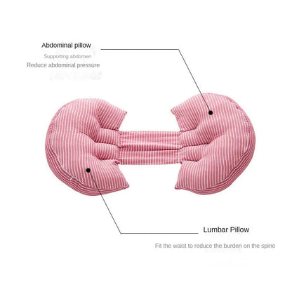 Multi-function U Shape Pregnant Women Sleeping Support Pillow Bamboo Fiber Cotton Side Sleepers Pregnancy Body Pillows For Mater