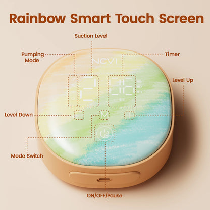 NCVI Double Electric Breast Pumps 4 Modes & 9 Levels with 4 Size Flanges & 10pcs Breastmilk Storage Bags