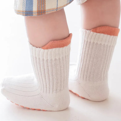 Lawadka 3 Paare/los Baumwolle kinder Socken Für Mädchen Jungen Solide Kinder Junge Mädchen Socken Nicht-slip 0-5T Casual Baby Kleinkind Socke 2024