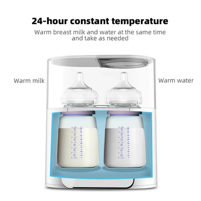 Babyflaschenwärmer, multifunktionaler, schneller Babynahrungswärmer, Babymilchwärmer und Sterilisator mit genauer Temperaturregelung