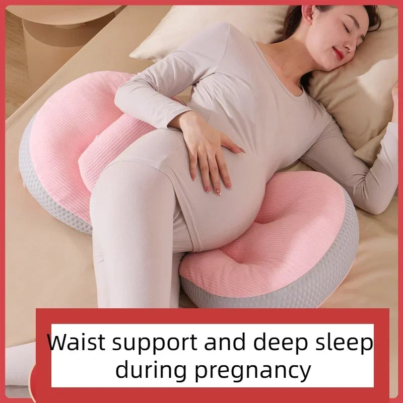 Pregnant Women Lumbar Pillow Four Seasons Universal Waist Support and Protection Side Sleep U-shaped Cushion Pregnancy Pillow