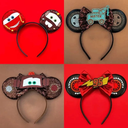 Mickey Mouse Kleine Meerjungfrau Haarband Mädchen Fabius Haar-Accessoires Ariel Stirnband Kinder Sebastian Perlen Muschel Ohren Kopfbedeckung