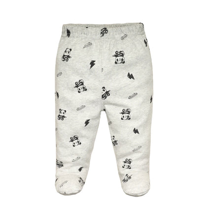 3/4/5 Teile/los Neugeborenen Baby Hosen Weiche Baumwolle Cartoon Jungen Hosen Frühling Herbst Footed Infant Baby Mädchen hosen Streifen Baby Hose