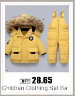 Kinder Kleidung Set Mit Kapuze Parka Junge Baby Overalls kleinkind Mädchen Kleidung Winter Warme Daunenjacke Kinder dinosaurier Mantel Schneeanzug