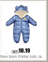 winter snow overalls baby wear clothing clothes snowsuit duck down jacket for kids girl coat Park infant overcoat boy jumpsuit