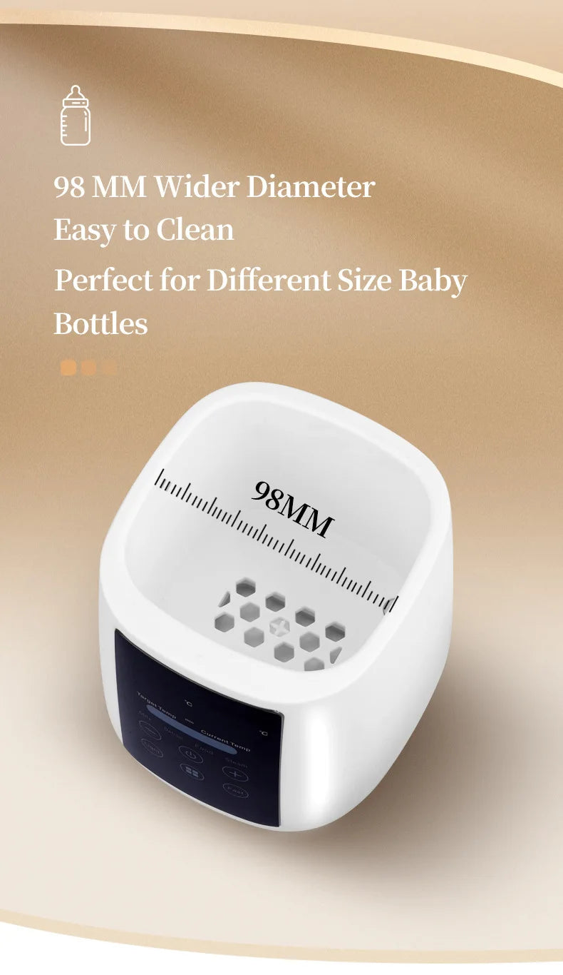 Baby Bottle Warmer & Sterilizer 6-in-1Multifuntion Breast Milk Warmer Accurate Temperature Control Baby Bottle Heater