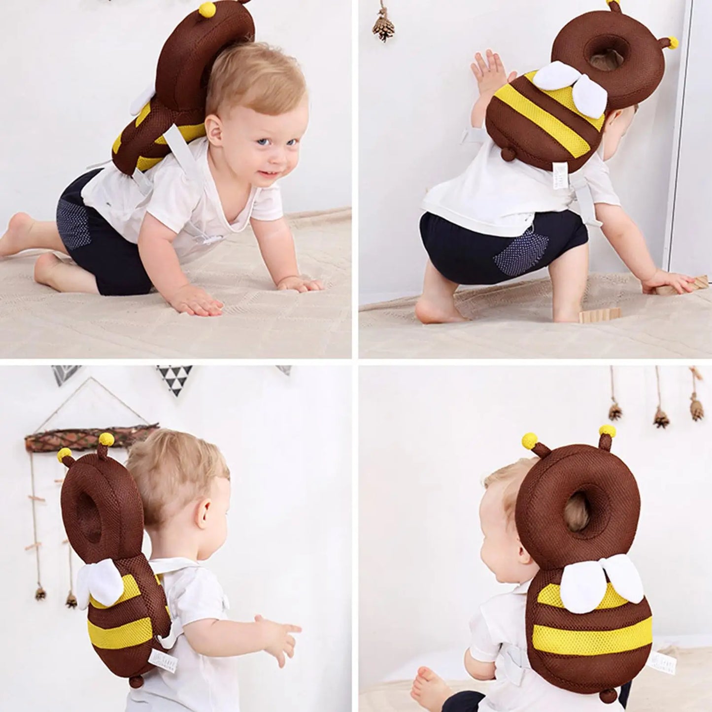 Baby Backpack Head Protection Pillow Head Protector Backpack Fall Protection Adjustable Head Back Guard Newborn Head Protection