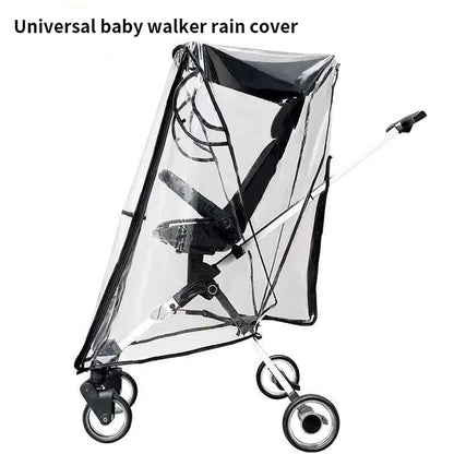 Universal Baby Stroller Rain Cover - Portable Single Pole Pushcart Shield