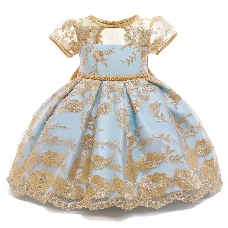 2024 Retro Neugeborenen Baby Mädchen Schneewittchen Prinzessin Kleid Backless Gericht Mädchen Geburtstag Hochzeiten Kleider Kinder Mädchen Party Kleid