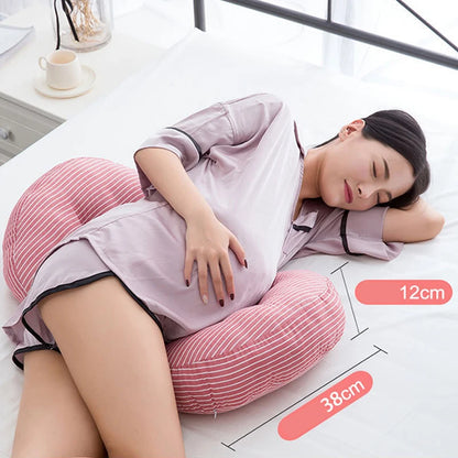 Multi-function U Shape Pregnant Women Sleeping Support Pillow Bamboo Fiber Cotton Side Sleepers Pregnancy Body Pillows For Mater