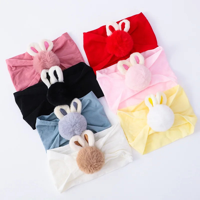 2Pcs Set Baby Socks and Headband - Cute Plush Ball Newborn Short Socks and Hairband Photo Props