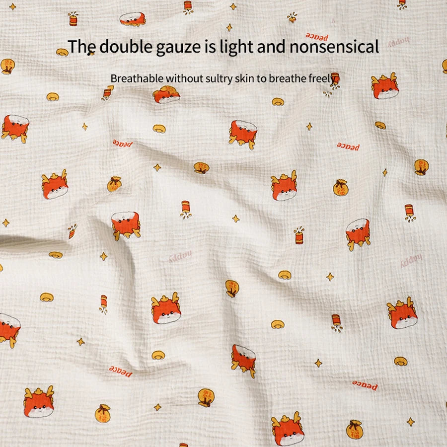 2-Piece 80x80cm Cotton Muslin Baby Receiving Blankets - Newborn Swaddle & Bath Towels