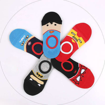 5 Paar Set 1–12 Jahre süße Cartoon Neugeborenen Baby Jungen Socken rutschfeste Baumwolle Cartoon Kindersocken für Jungen Mädchen Kleinkind Bodensocken