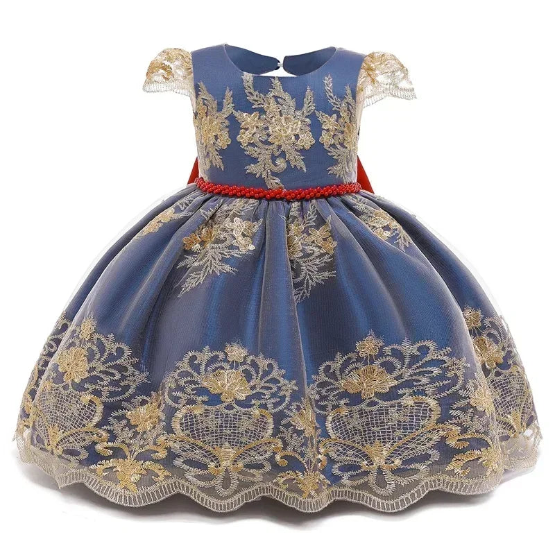 2024 Retro Neugeborenen Baby Mädchen Schneewittchen Prinzessin Kleid Backless Gericht Mädchen Geburtstag Hochzeiten Kleider Kinder Mädchen Party Kleid