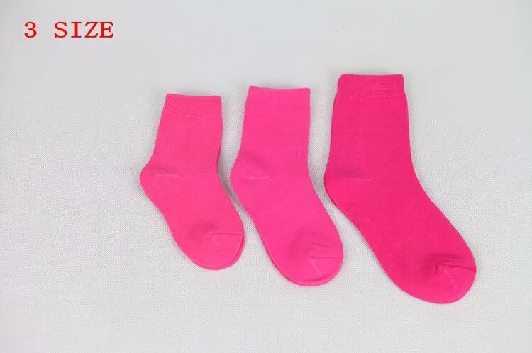 20 Pieces Children’s Socks - High Quality Cotton Candy Colors for Kids (1-9 Years)