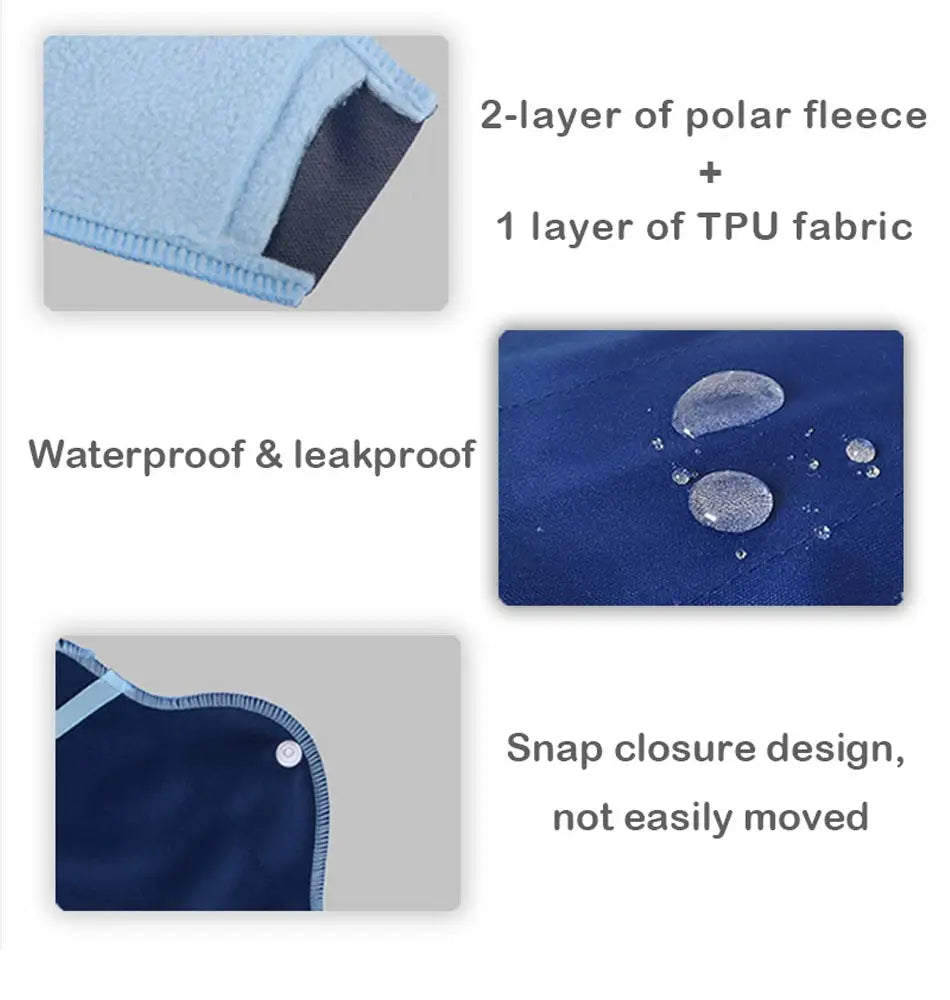 AIO 8Pcs/ Set Reusable Washable Cloth Menstrual Pads Soft Panty Liners with Wet Bag Leak-proof  Daily-Night Use Sanitary Napkins